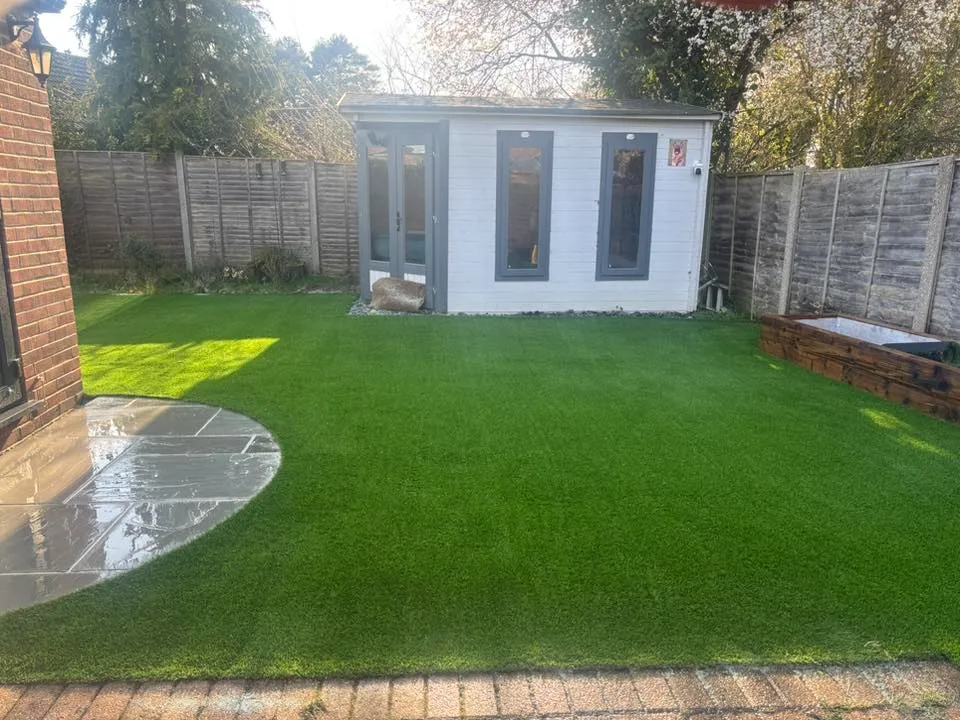 wavy artificial grass