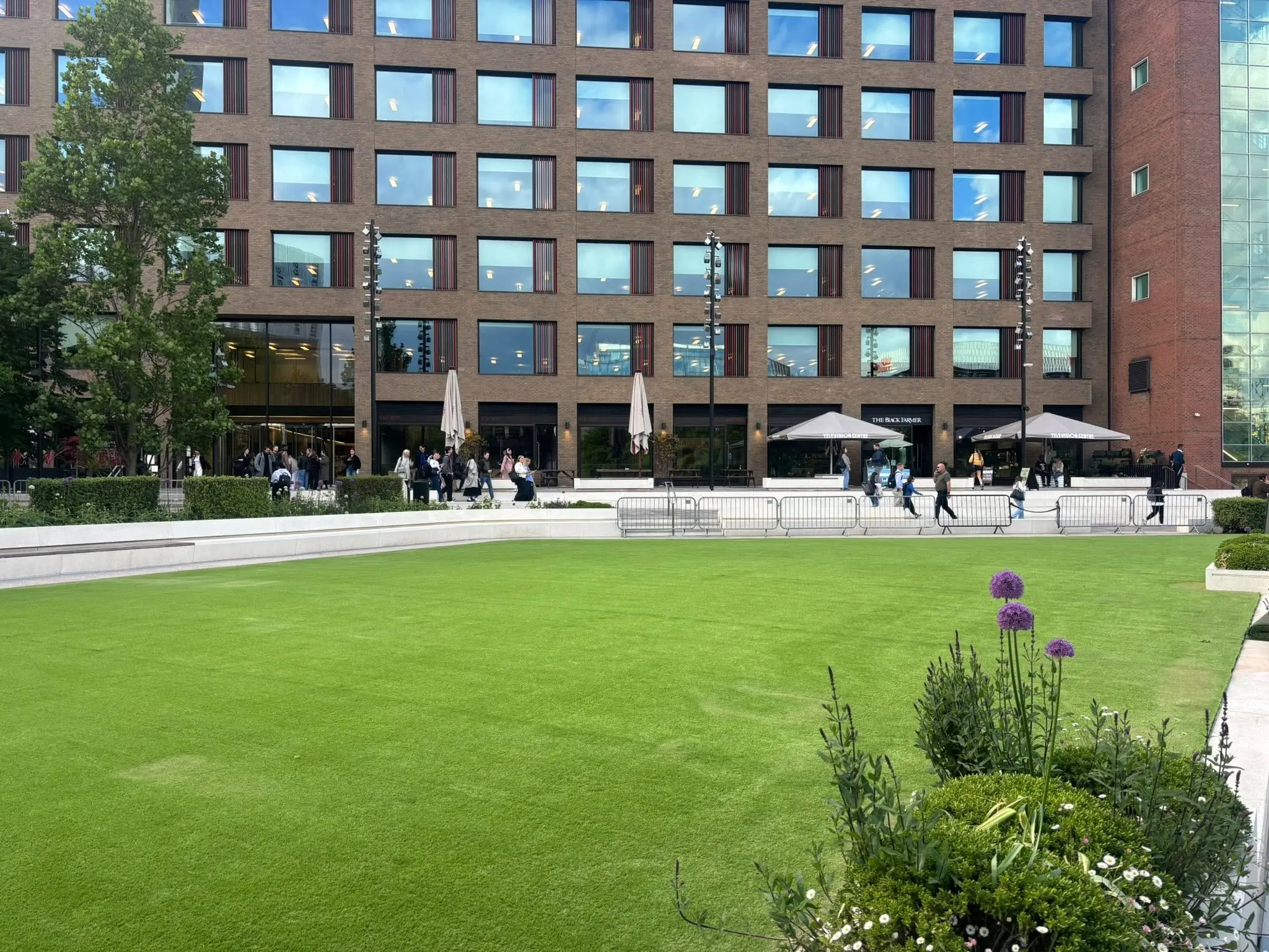 wavy artificial grass