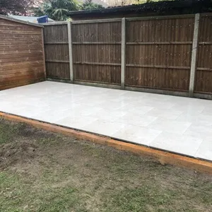 white patio