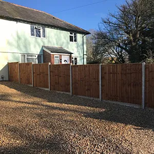 long brown fence