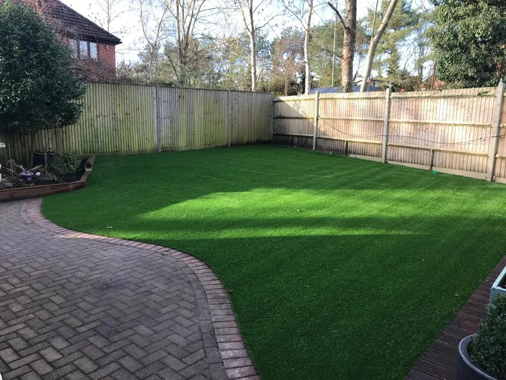 wavy artificial grass